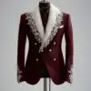 The Crimson Arctic Lapel Jacket
