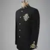 Gemini_Generated_Image_lg9s9qlg9s9qlg9s Men's Black Embroidered Bandhgala Suit Set