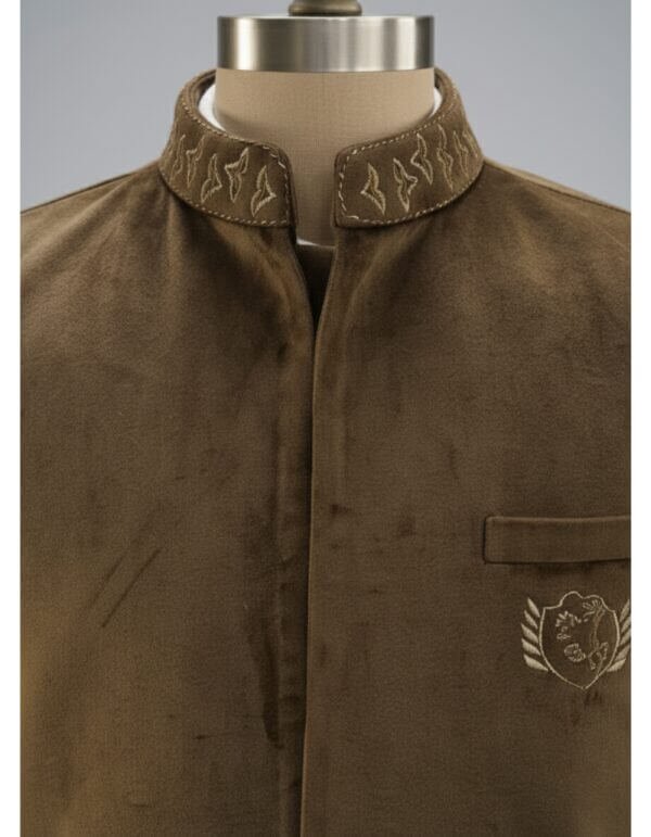 gkottk Nehru Jacket Velvet with handwork