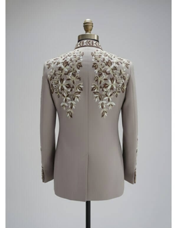 Jodhpuri Prince Coat with Heritage Motif Embroidery