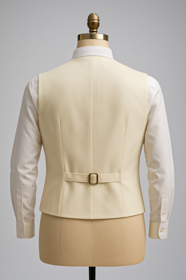 Premium Cream & Gold Embroidered Designer Suit for Men | Luxury Wedding Tuxedo | Akal Designer