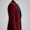 akaldesigner-24 Premium Maroon Velvet Blazer for Men | Designer Party Wear Tuxedo Jacket | Akal Designer