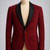 akaldesigner-26 Premium Maroon Velvet Blazer for Men | Designer Party Wear Tuxedo Jacket | Akal Designer