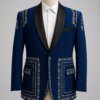 Royal Blue Embroidered Men’s Designer Blazer – Luxury Groom & Party Wear Coat | Akal Designer