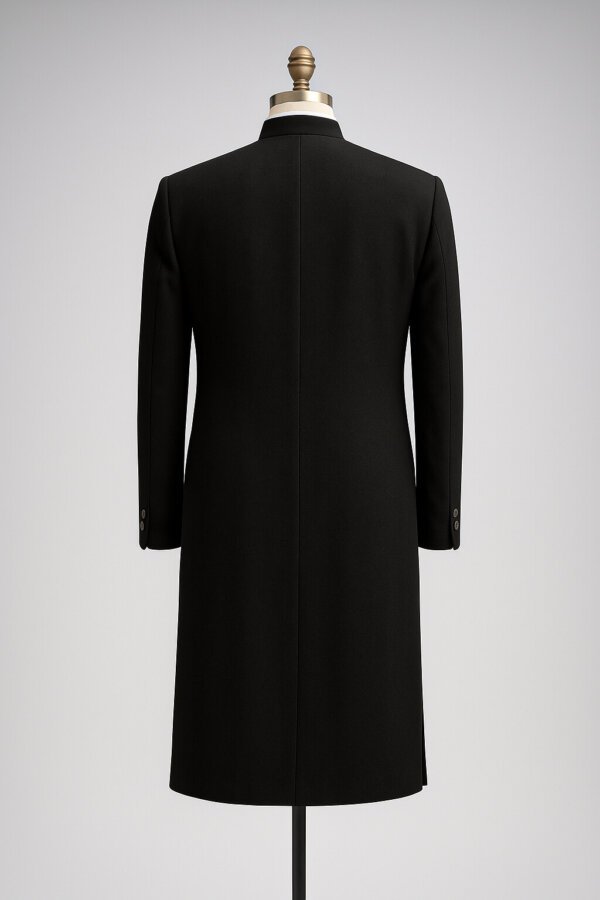 Black Embroidered Indo Western Sherwani for Men | Premium Groom Ethnic Wear | AkalDesigner