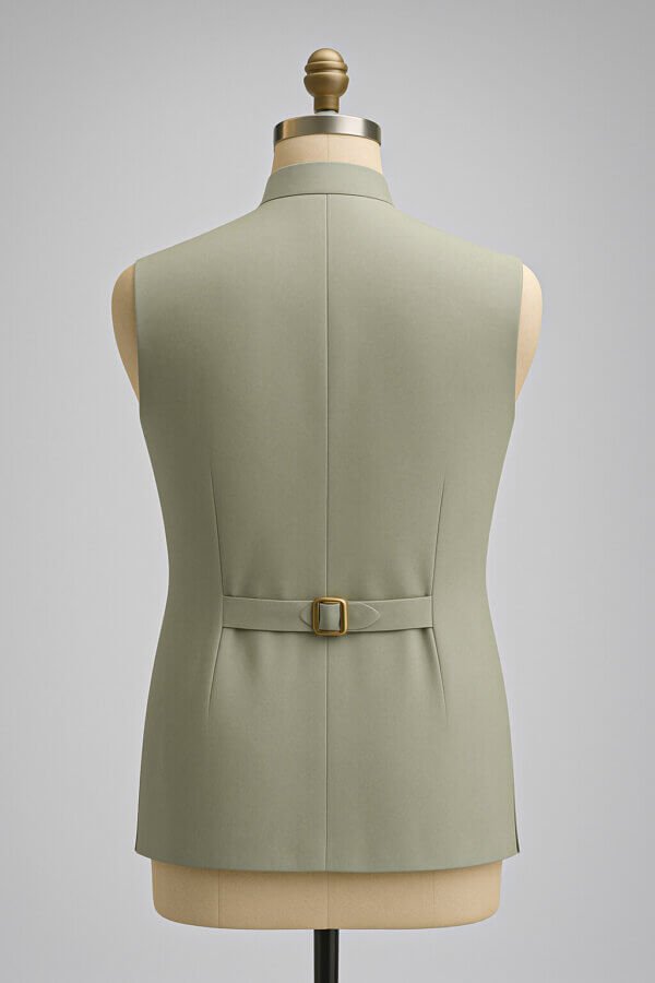 Sage Green Embroidered Nehru Jacket for Men – Premium Festive Modi Jacket | Floral Handwork Indian Ethnic Waistcoat