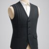 Premium Charcoal Grey Designer Waistcoat for Men – Formal & Wedding Wear Sleeveless Coat | Akal Designer