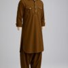 Premium Brown Men’s Pathani Suit | Designer Kurta Pajama for Men | AkalDesigner Traditional Wear