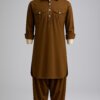 Premium Brown Men’s Pathani Suit | Designer Kurta Pajama for Men | AkalDesigner Traditional Wear