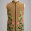 Premium Hand-Embroidered Suede Nehru Jacket for Men | Designer Modi Jacket | Akal Designer