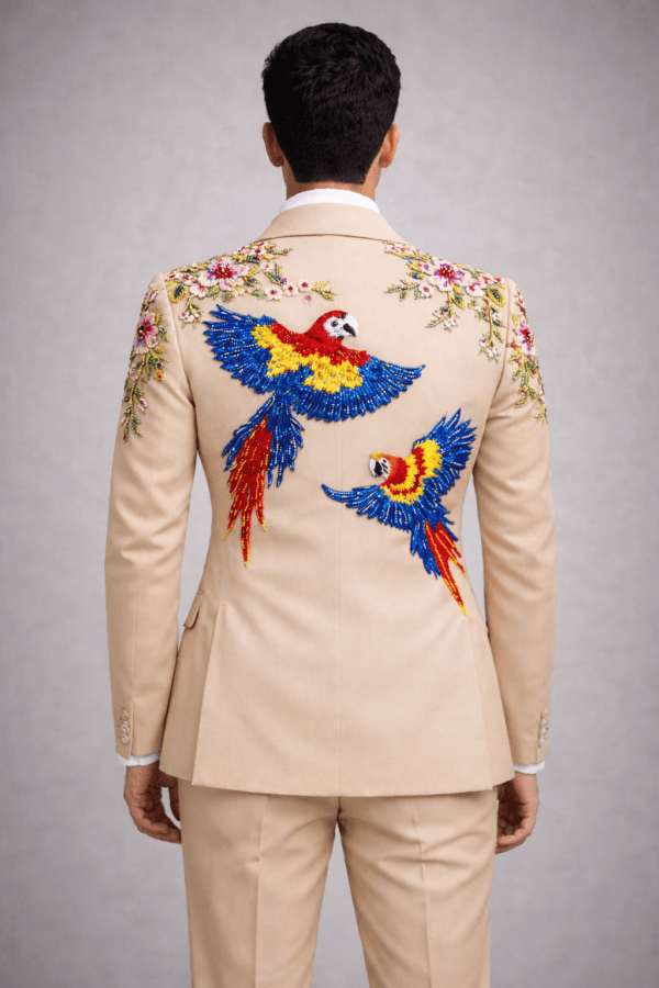 Luxury Hand-Embroidered Statement Blazers & Artistic Menswear | Custom Beaded Jackets and Designer Formalwear