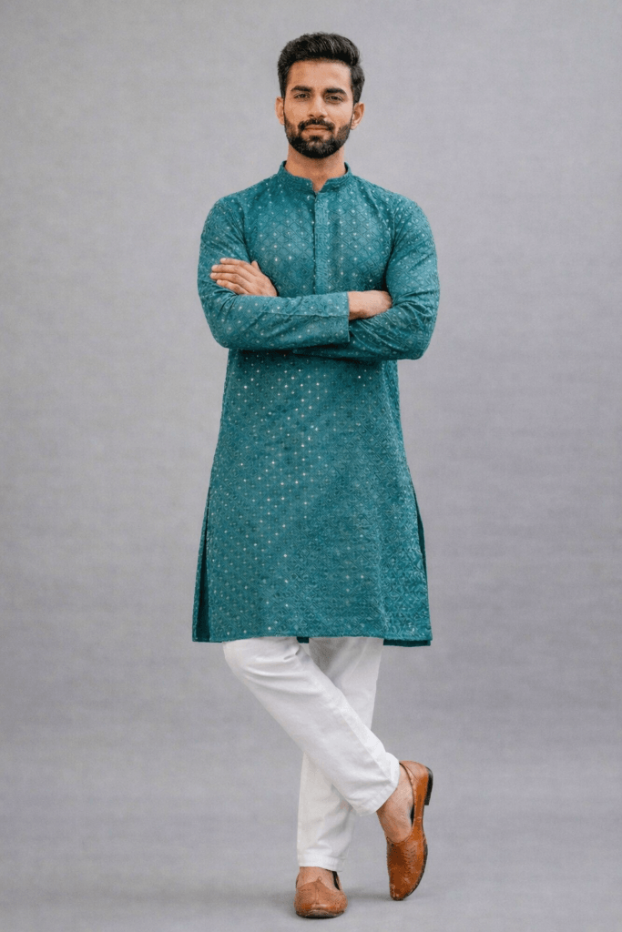 blue kurta 3