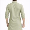 Men's Sage Green Cotton Kurta Pajama Set | Punjabi Ethnic Outfit