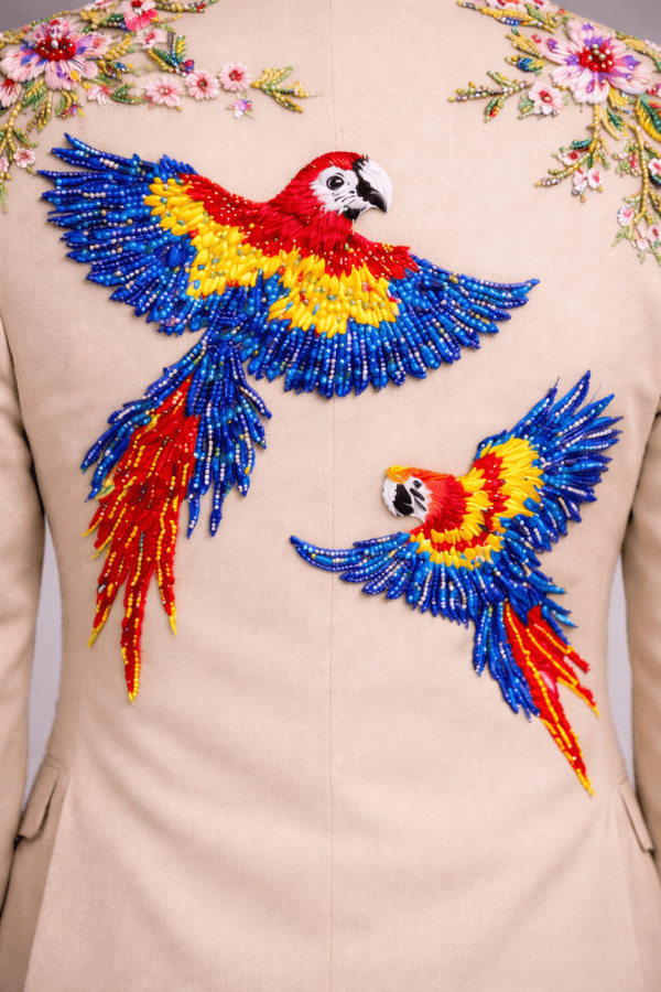 Luxury Hand-Embroidered Statement Blazers & Artistic Menswear | Custom Beaded Jackets and Designer Formalwear