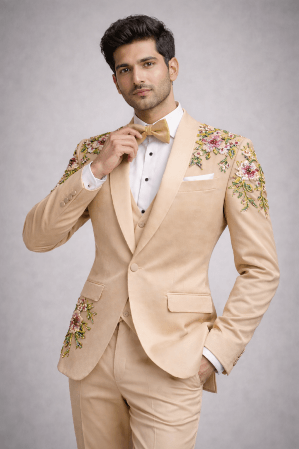 Luxury Hand-Embroidered Statement Blazers & Artistic Menswear | Custom Beaded Jackets and Designer Formalwear