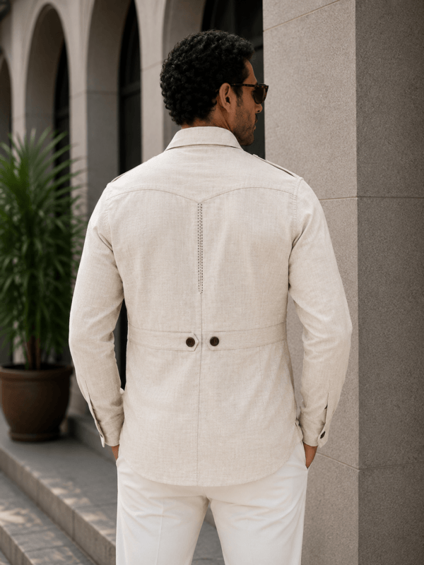 Men's Ivory hunter Safari Jacket – Four Pocket Summer shirt